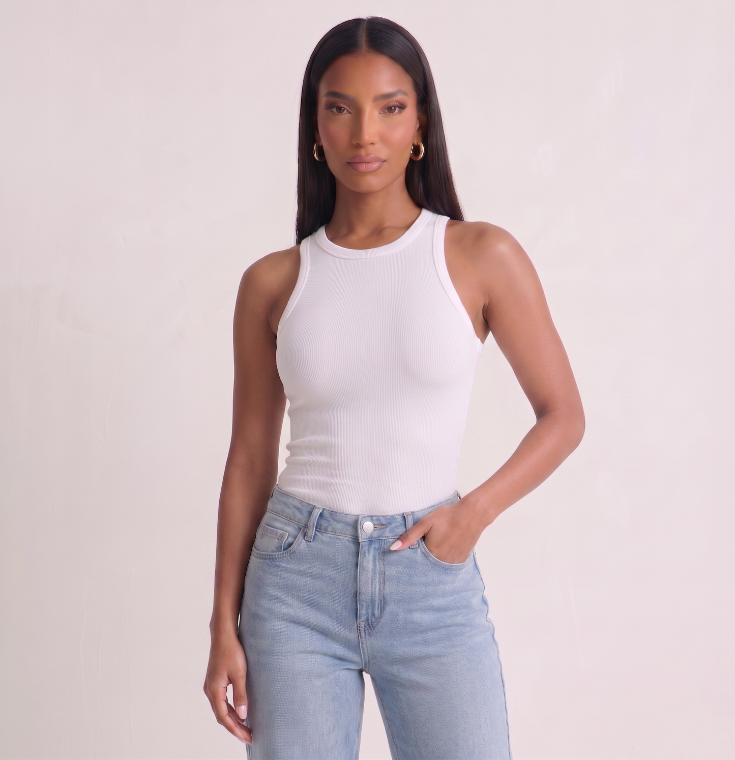 Rib Racerback Tank Top